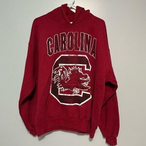 Soffe South Carolina Gamecocks garnet vintage Hoodie size L